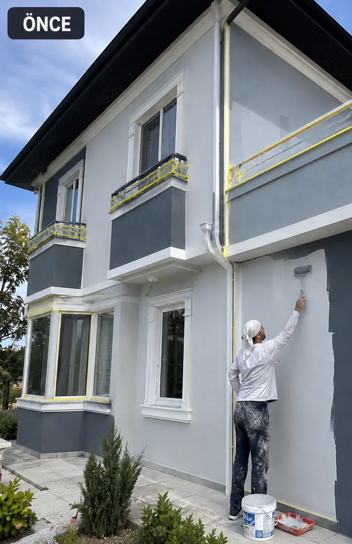 İzmir dış cephe boya badana öncesi bina