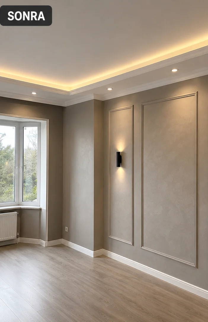 İzmir iç cephe boya badana sonrası modern oda